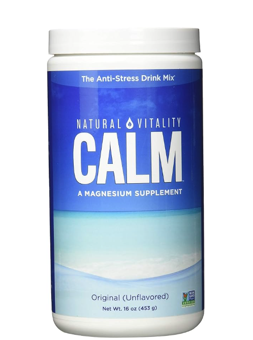 Natural Vitality Natural Calm – RLS – Restless Legs – Relaxation – Stress – Muscle Cramps – Tension – Unwind – Amazing Taste – Unflavored – 453 Grams